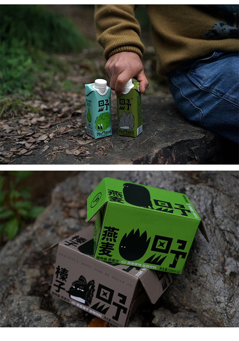 yeplant野生植物植物燕麦奶250ml12瓶多规格咖啡大师燕麦奶榛子味燕