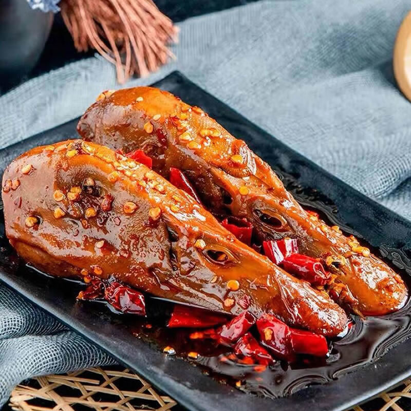 四川成都特产麻辣鸭头即食熟食鸭脑壳香辣味小吃办公食零食 鸭头【特