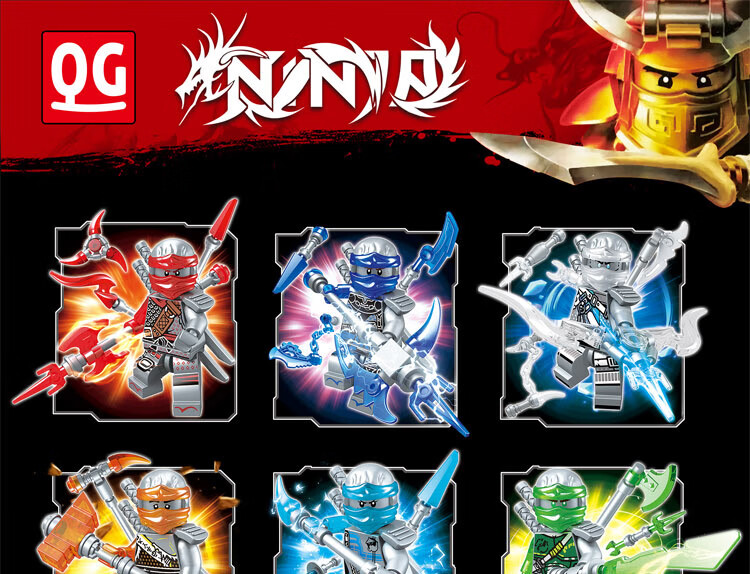 兼容乐高幻影忍者人仔2019新品积木小人玩具拼装巨灵刀男孩子黄金机甲