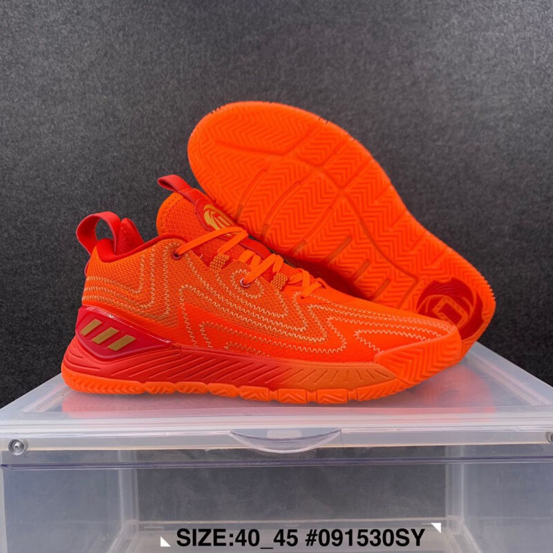 0 罗斯12代男子运动休闲篮球鞋低帮辽象运动户外旗 红橙色 40.