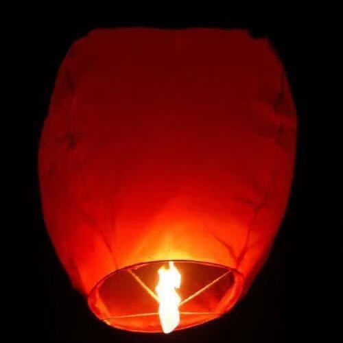 楚歌质优品孔明灯有图许愿灯安全型新款阻燃创意爱情祈福天灯椭圆有图