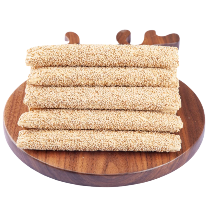 纯手工芝麻糖山东特产麻糖棍老式怀旧儿时零食酥糖传统灶糖麦芽糖芝麻