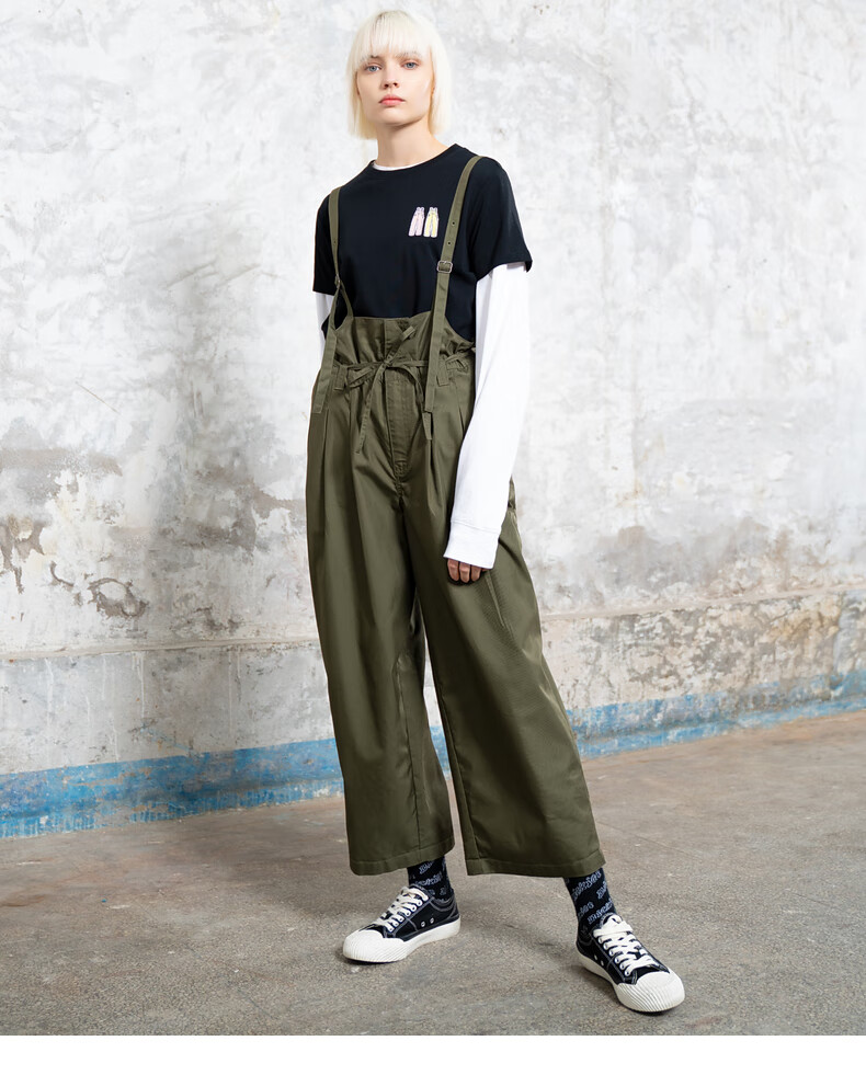 dickies休闲裤 可调节肩带休闲背带裤 休闲裤女dk008834 青苔绿 026【