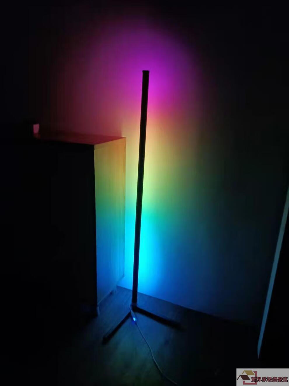 声控节奏氛围灯rgb幻彩酒吧卧室墙角落地灯影子舞专用网红直播灯加高
