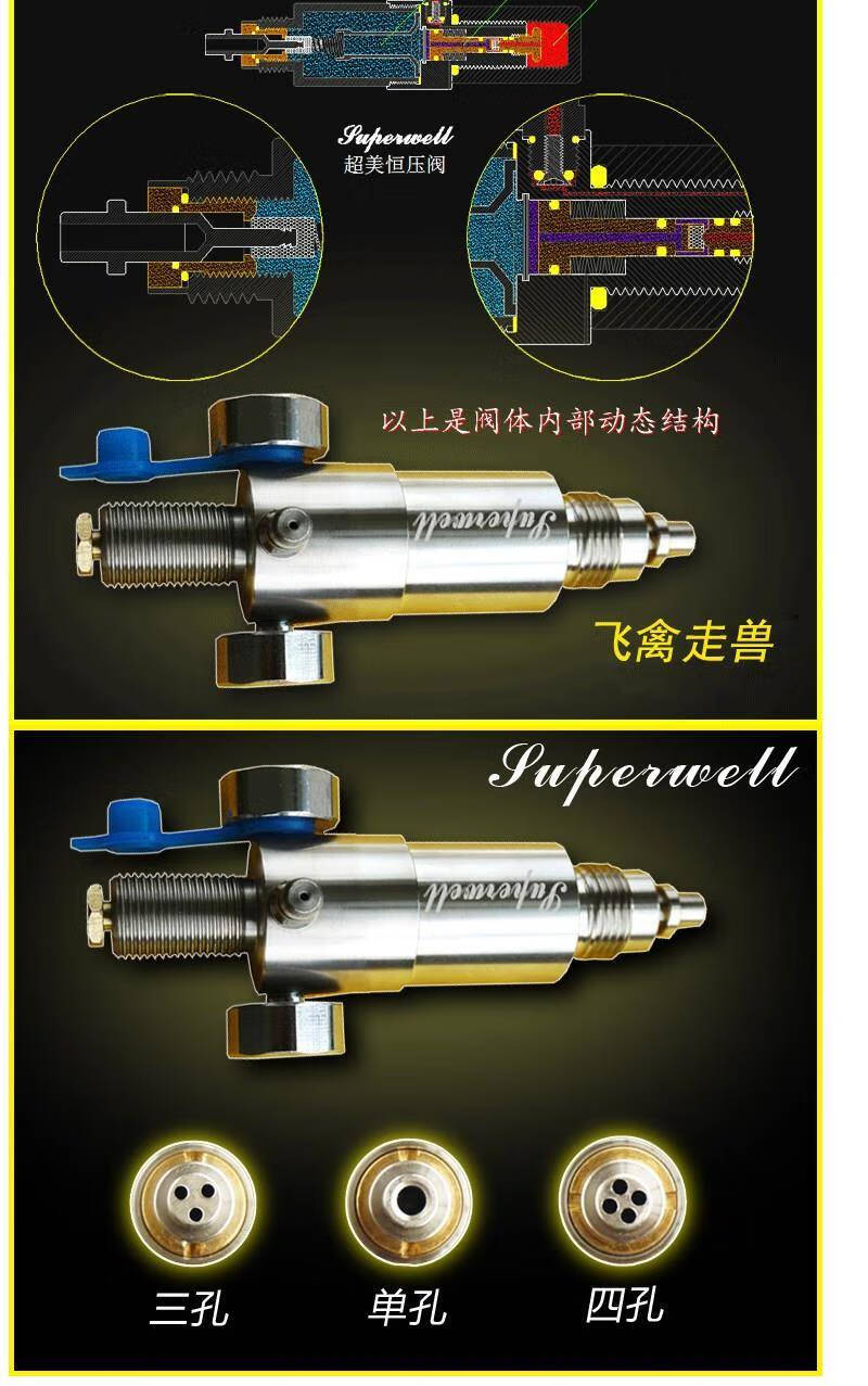 定制精心工匠加大气室恒压阀一体双表恒压阀30mpa自动z型恒压阀高压阀