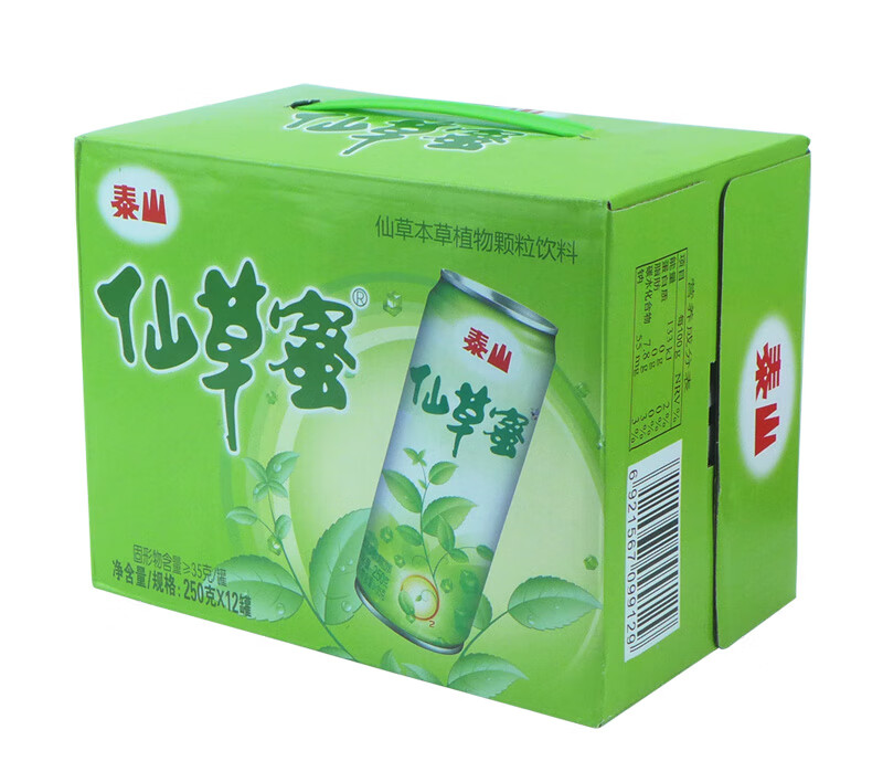 泰山仙草蜜250ml12罐整箱凉茶饮料烧仙草冻黑凉粉