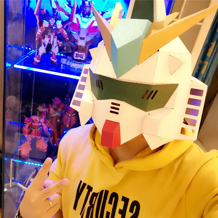 高达头套头盔创意机器人头套机动战士高达面具gundam头盔可头戴敢达