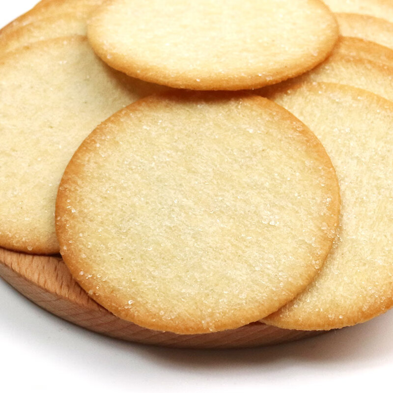 白糖饼干1斤装休闲零食甜薄脆浓香老式椰奶饼干散装500g 1斤白唐饼干