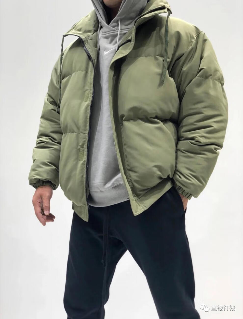 高品质fogfearofgodessentials棉服面包服宽松外套 奶白色 s【图片