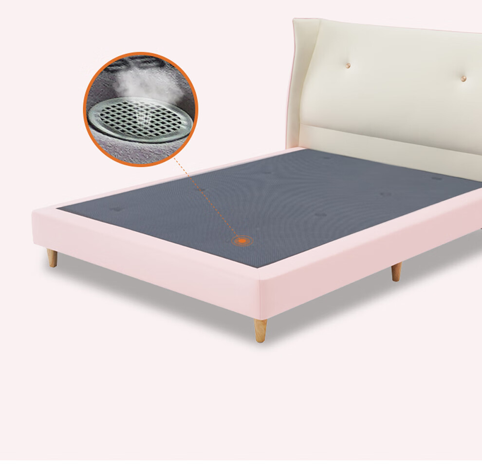 喜临门儿童床立体靠包舒适承托皮床8孔透气防潮防霉男女孩青少年床齐