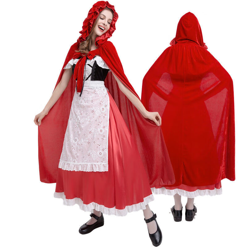 新年装万圣节小红帽童话故事演出服装话剧舞台装服饰万圣节派对cos
