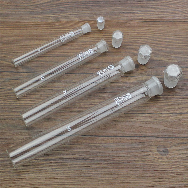 玻璃具塞比色管10ml25ml50ml100ml12支组纳氏比色管具塞磨口比色管