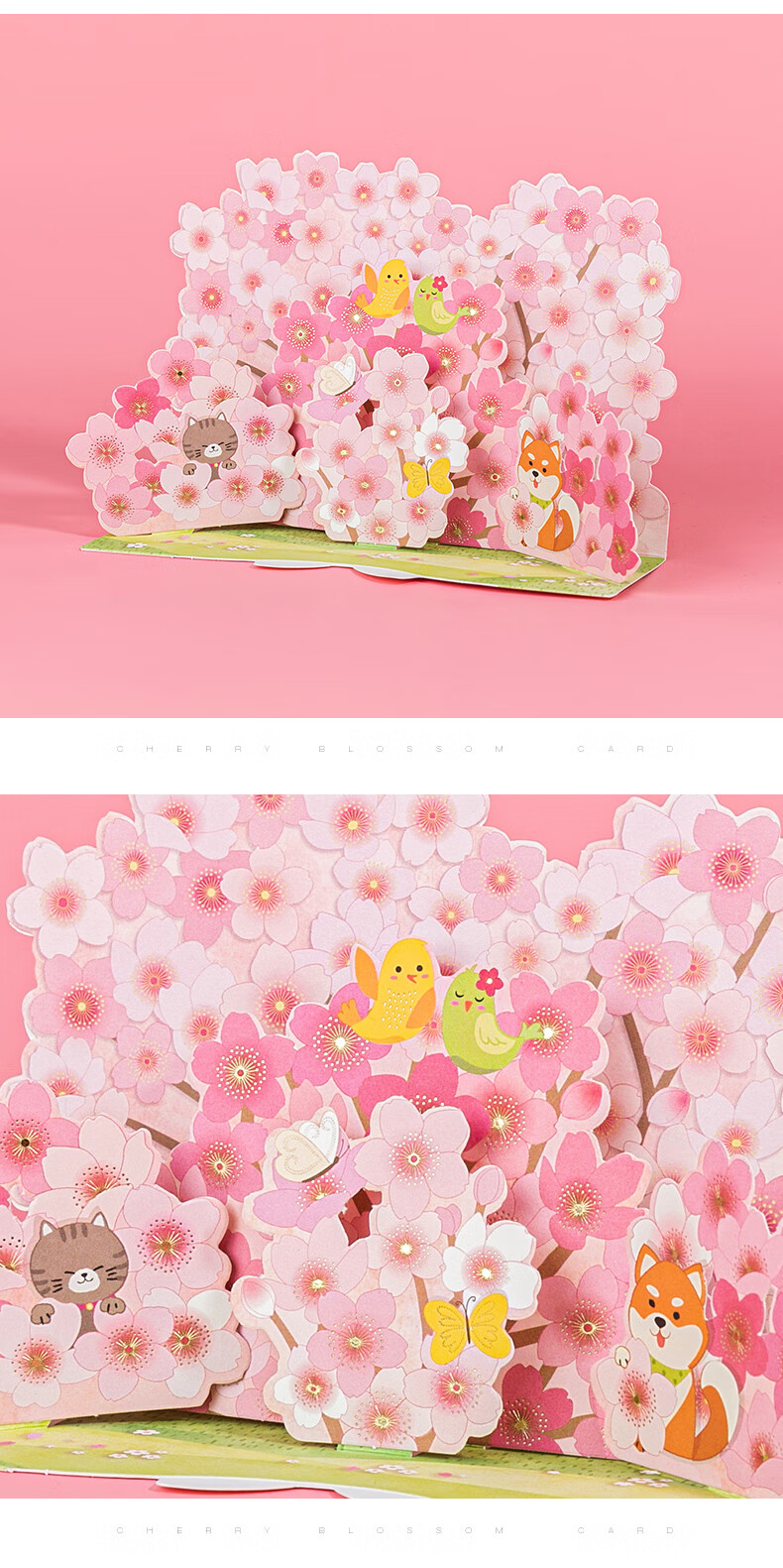 圣诞立体贺卡圣诞节贺卡手写感谢朋友创意礼物装饰品祝福小卡片立体