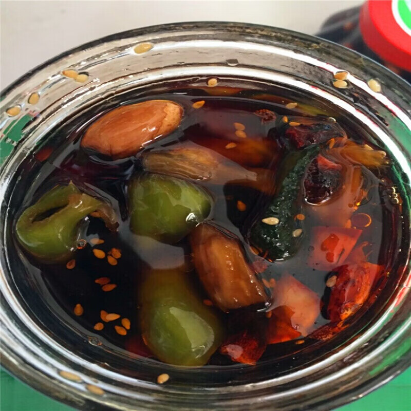 淄博特产道口咸菜塑料瓶山东淄博特产八宝黄瓜咸菜下饭菜