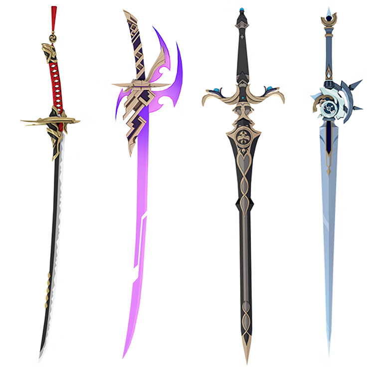 原神单手剑11可手持天空之剑刻晴纸模型cosplay周边道具diy手工抖音