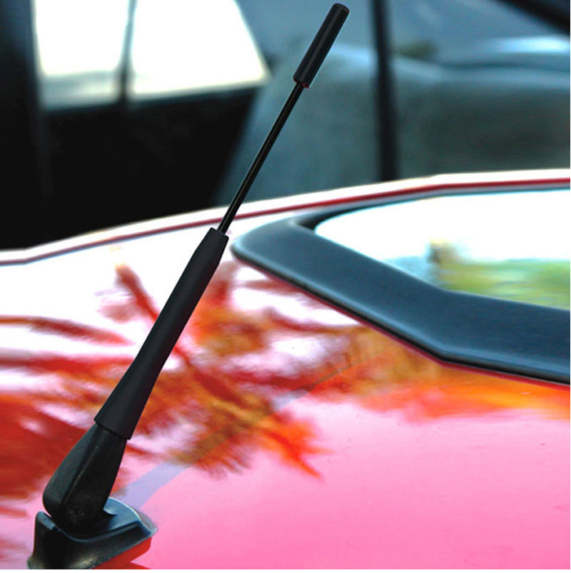 汽车收音机天线增强外置内置改装无线电台天线车载拉风装饰通用款黑色