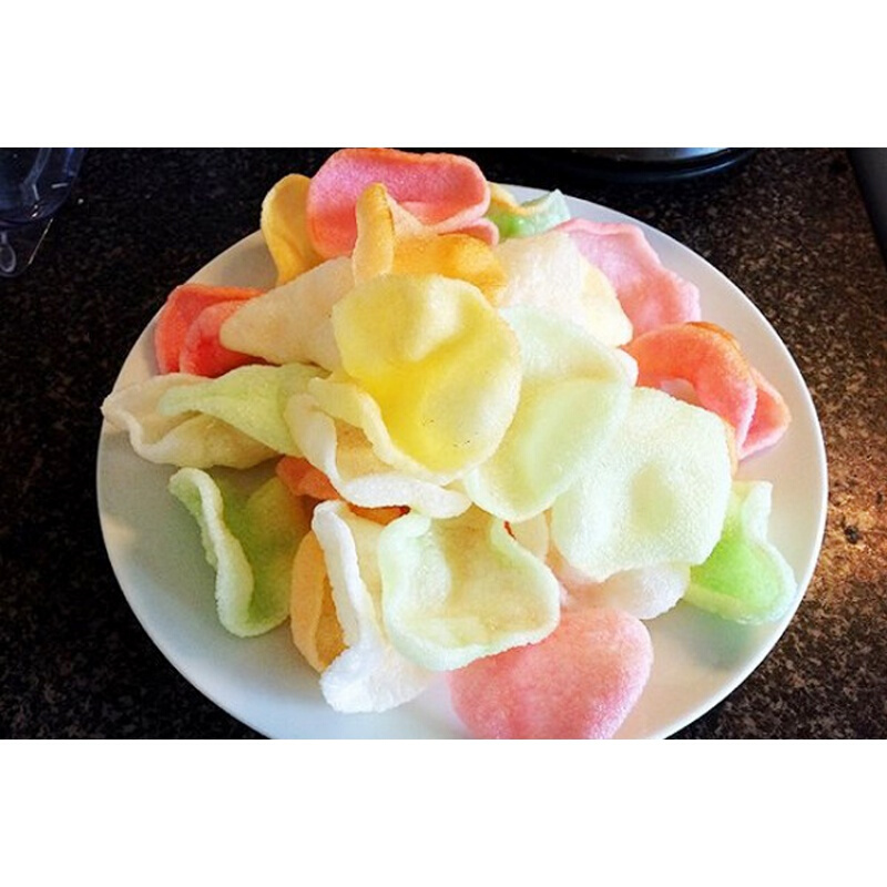 东北特产散装五彩虾片油炸虾片自炸小时候童年味道膨化食品零食