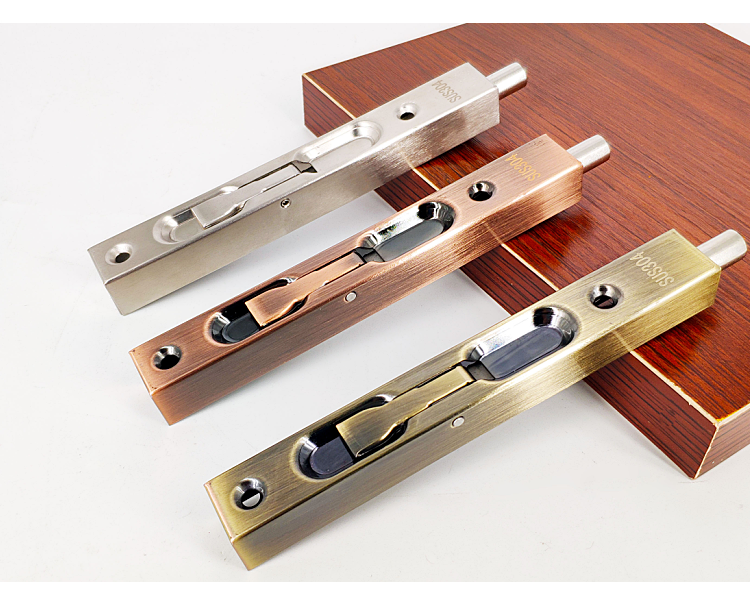 双开门内插销盗门插销暗插销上下天地大门子母门双开门暗藏式不锈钢10