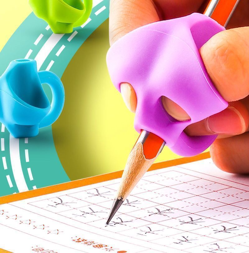 握笔器器幼儿童小学生初学者拿抓笔纠正写字姿势铅笔握姿3指套握笔器