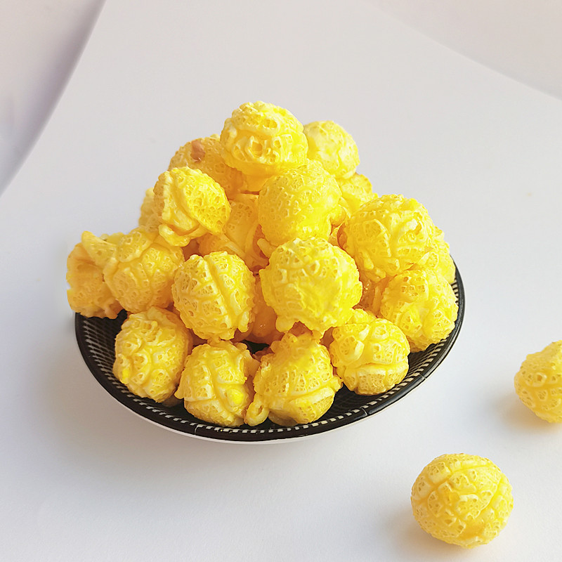 球形爆米花奶油味焦糖味美式电影院奶茶店零食店散装休闲3斤5斤奶油1