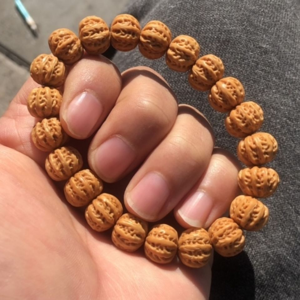 京八棱核桃猴头雕刻京八棱核桃手串京八棱12生日礼物节日礼品