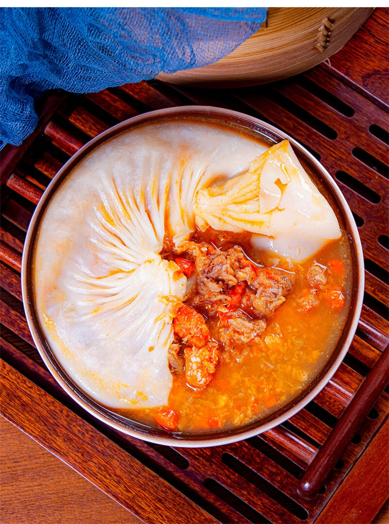 尚香蟹黄汤包810g靖江蟹粉速冻速食灌汤包儿童面点早餐面食大包子生制