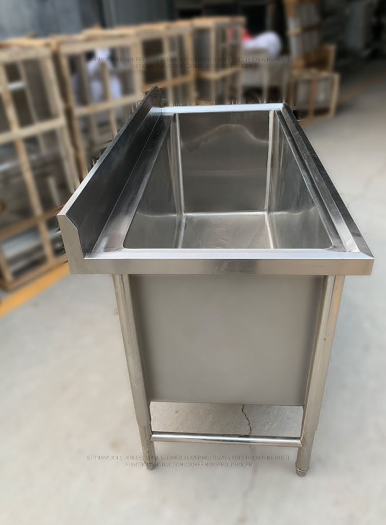 商用不锈钢水池水槽大单槽洗手池洗漱池消毒池解冻池拖把池定做定长50