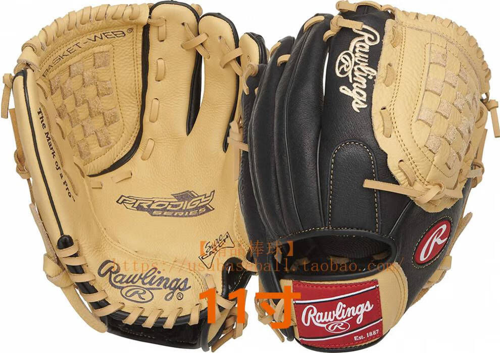 棒球手套牛皮精品棒球美国rawlingsselectpro青少年牛皮棒垒球手套11