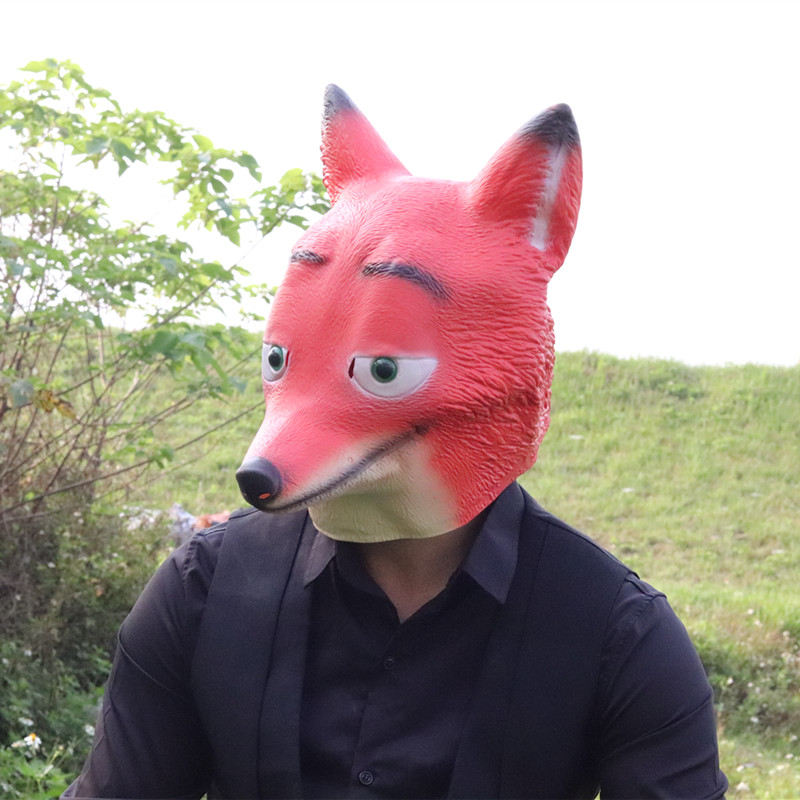 独角兽头套面具马头全脸动物头套抖音同款搞怪搞笑乳胶