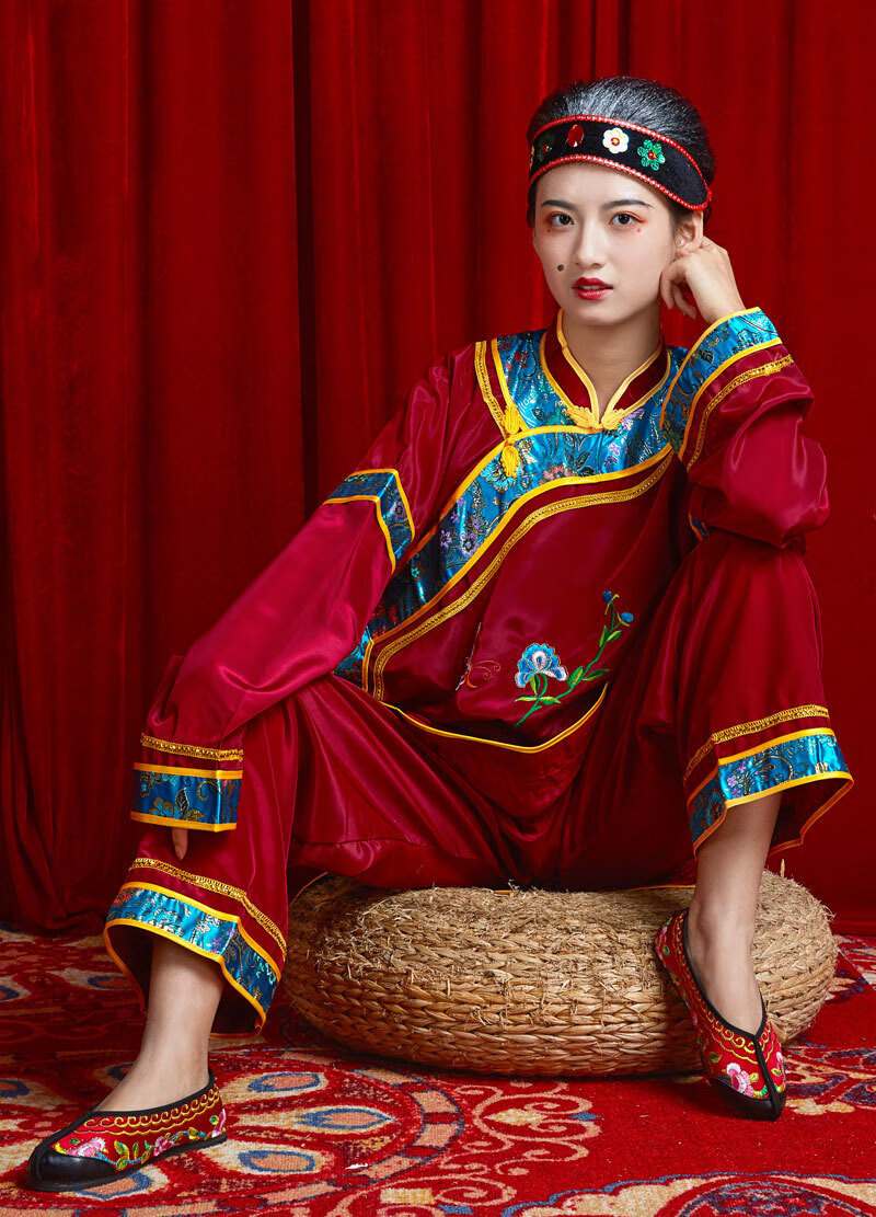 中老年秧歌服表演唱演出服装媒婆古装老太太衣服老太婆中式结婚中老年