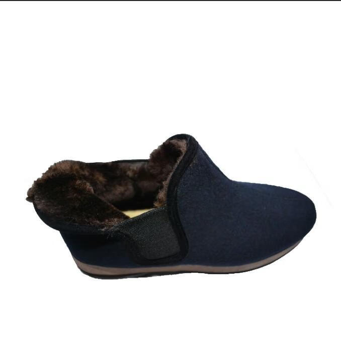 老头鞋呢子高帮棉鞋东北老头棉鞋中老年保暖棉鞋爸爸呢子面防滑泡沫底