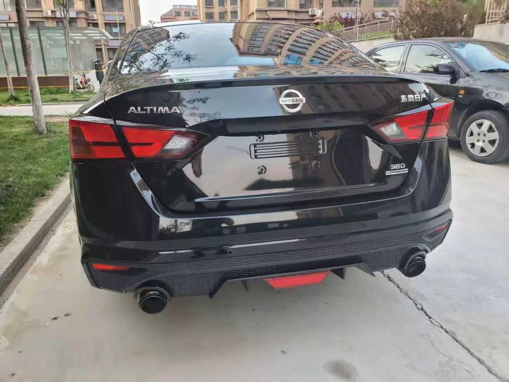 适用21款天籁改装新后扰流尾喉新后唇尾喉后扰流尾喉后唇尾喉亮黑后唇