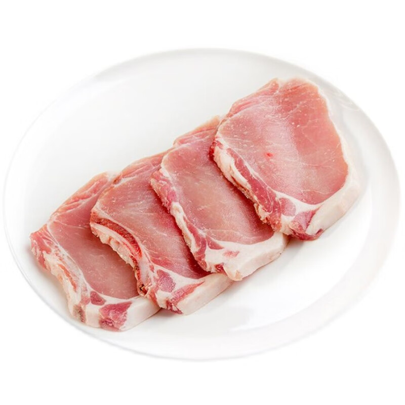 果亦橙 新鲜冷冻猪大排切片生鲜猪排肉烧烤火锅红烧带骨猪肉猪扒 5斤