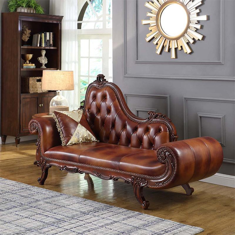 定制美式布贵妃椅简约美人榻双人沙发欧式休闲沙发懒人沙发躺椅右贵妃