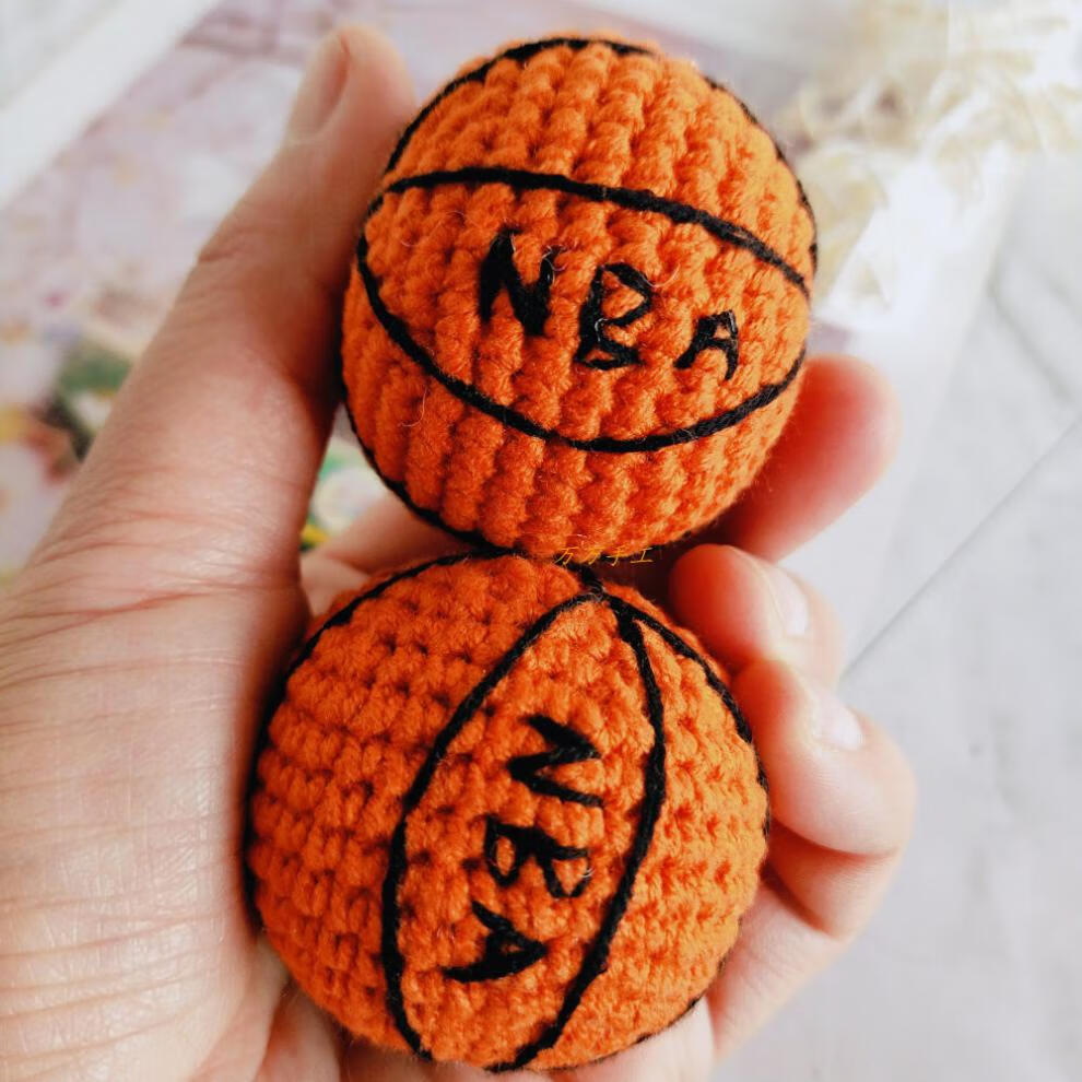 杞沐篮球钥匙扣手工编织diy材料包男孩情侣男女朋友礼物创意挂件成品