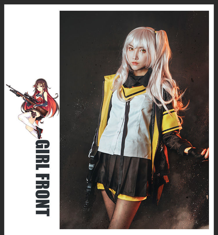 少女前线cos服ump45女装大佬外套枪娘女cos动漫全套现货 假发 l