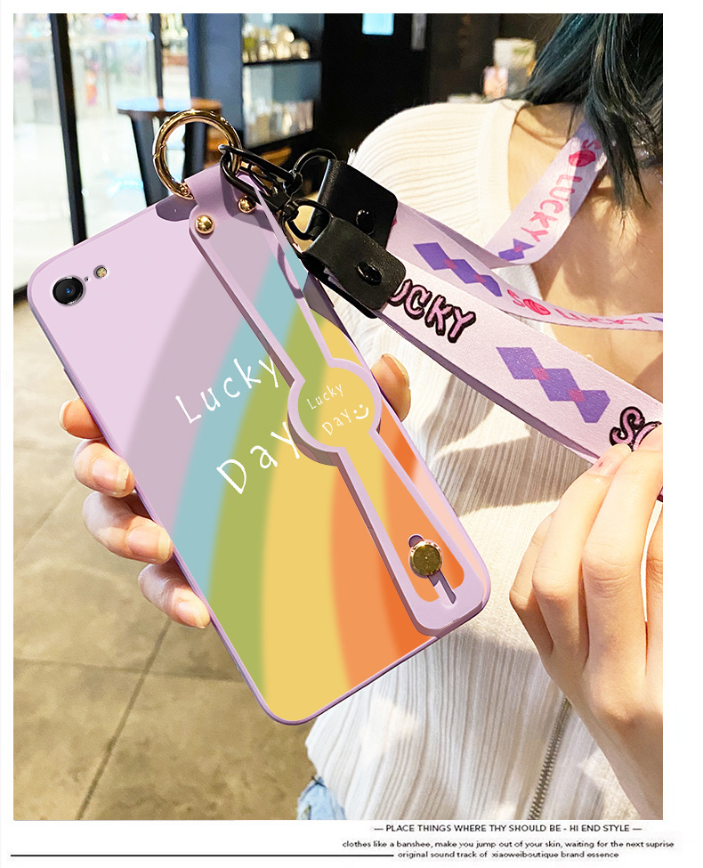 佐禾vivox9splus手机壳女款x9彩虹x9s斜跨腕带挂绳vivo液态硅胶软x9