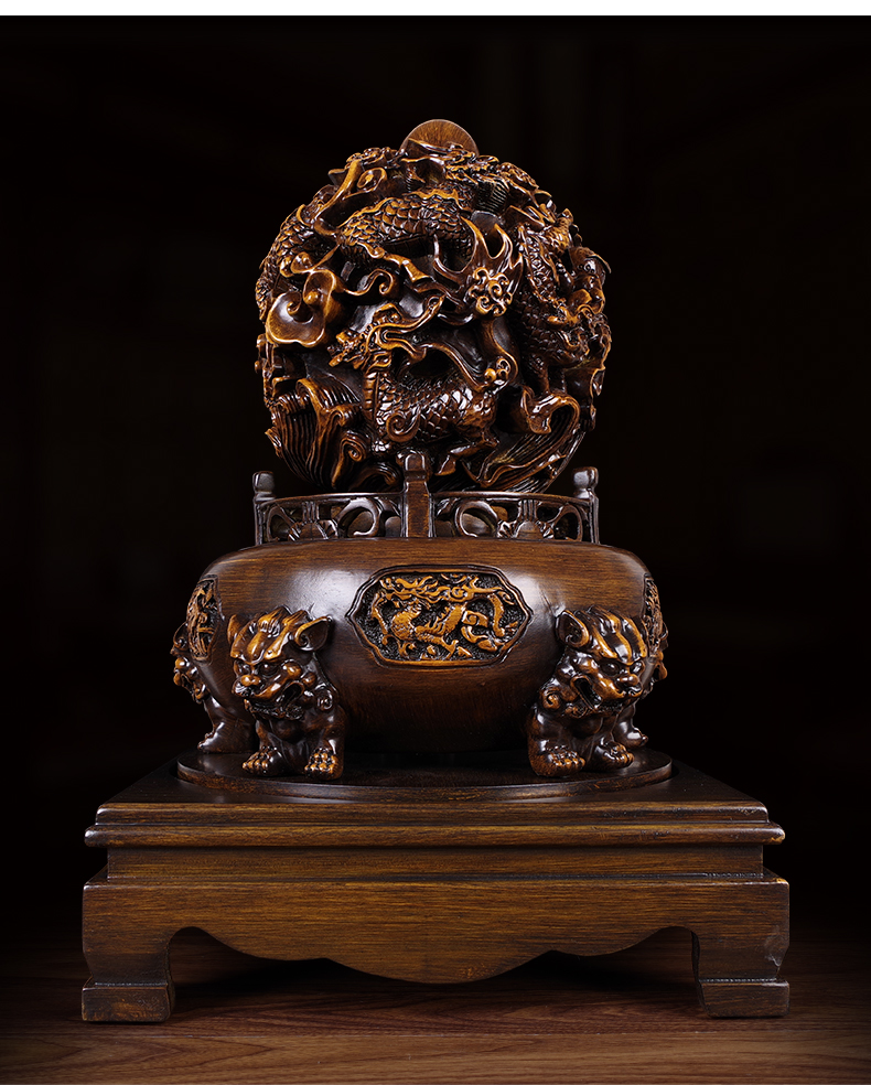 晨熙九转乾坤鼎大气摆件时来运转九龙鼎新房客厅装饰创意办公室家居