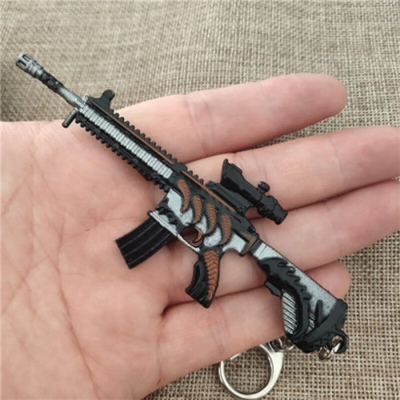 书包挂链绝地求生和平精英akm98km24awmm416五爪金龙吃鸡钥匙扣枪挂件