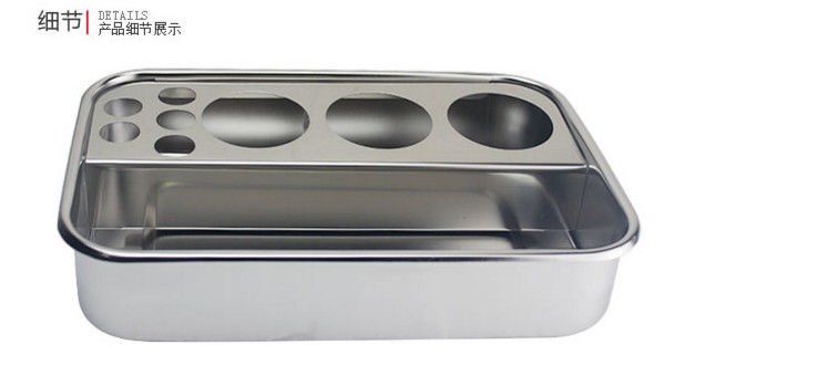 不锈钢换药盘医用方盘消毒盘护士输液盘纹绣托盘注射盘塑料器械盘201