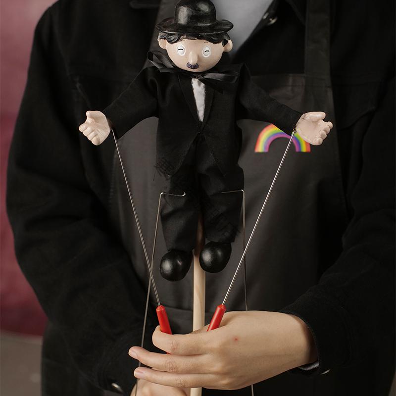 提线木偶杖头木偶娃娃孙悟空新款傀儡人偶幼儿园玩具提线木偶生日礼物