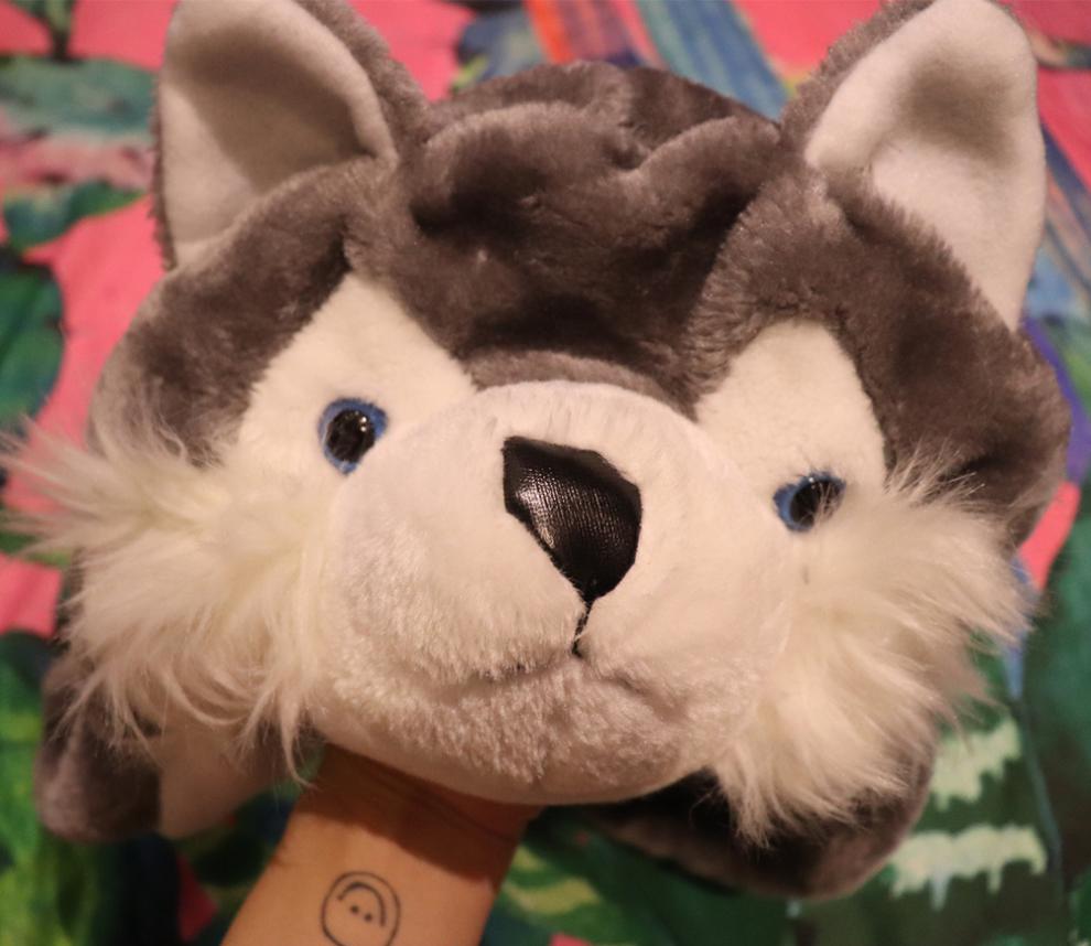 大灰狼头套ins狼狗头套帽子灰太狼小红帽大灰狼少女心动物可爱表演