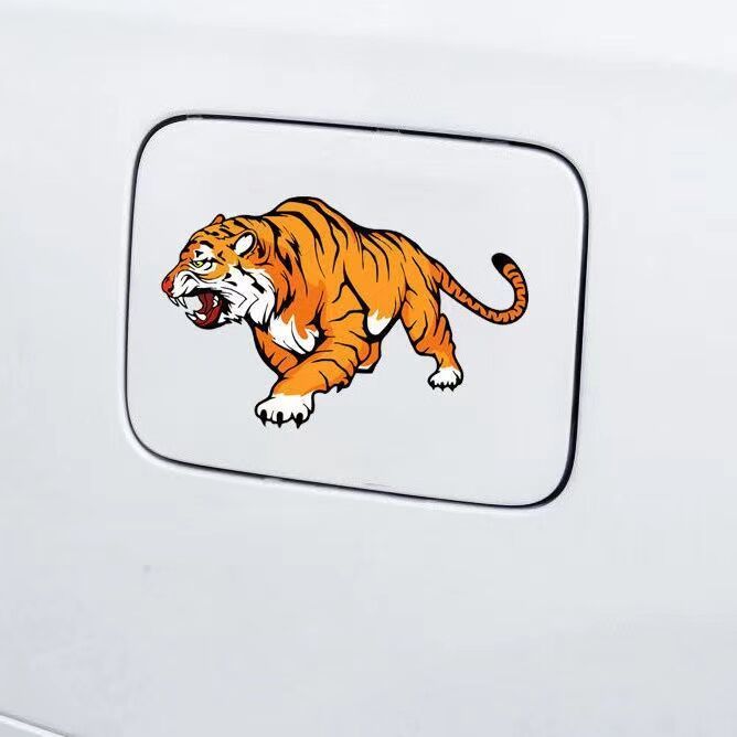 车贴划痕遮挡防水老虎贴纸遮挡划痕车贴个性创意大号车门贴3d霸气电动