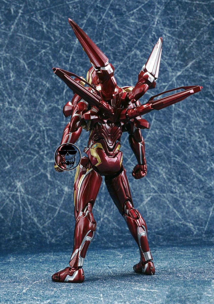 钢铁侠马克纳米战甲机甲人仔玩具合金模型男孩mk85支架更多实拍可以看