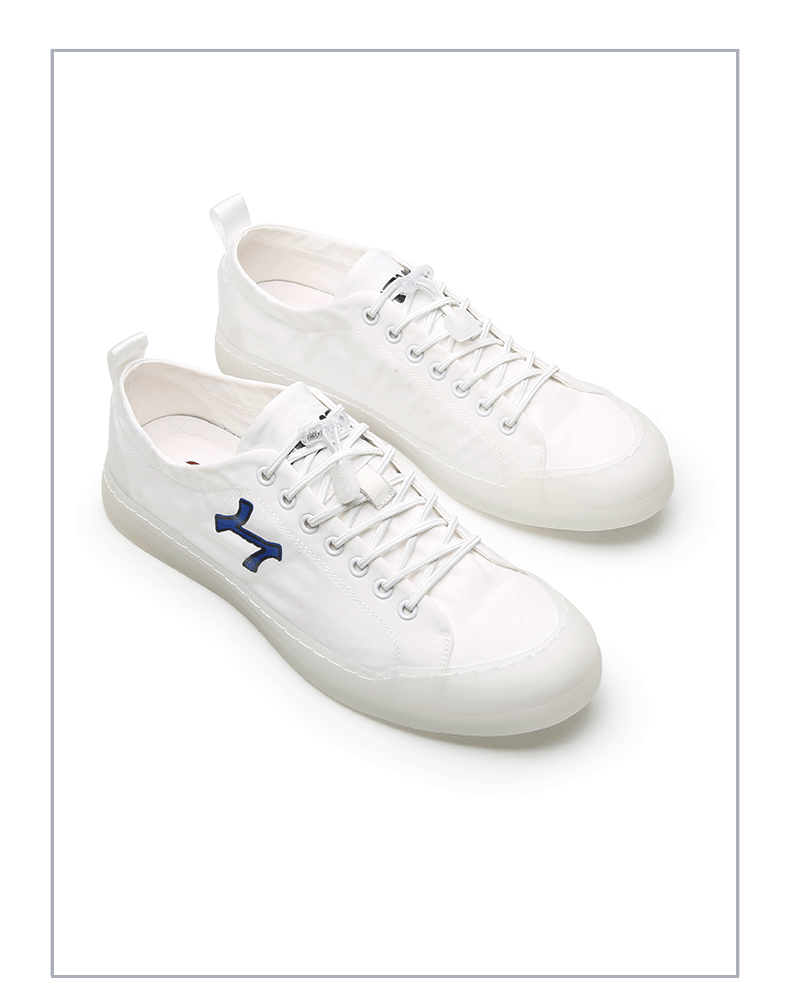 帕达索果冻鞋男鞋透气平板鞋男式帆布鞋休闲单鞋潮男小白鞋9030白升级