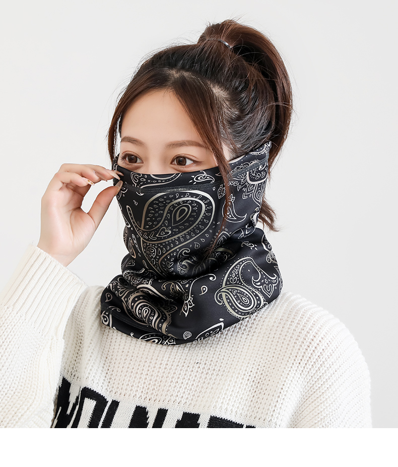 运动头戴汗巾 夏季防晒脖套骑行头套男钓鱼运动面巾围脖魔术头巾冰丝