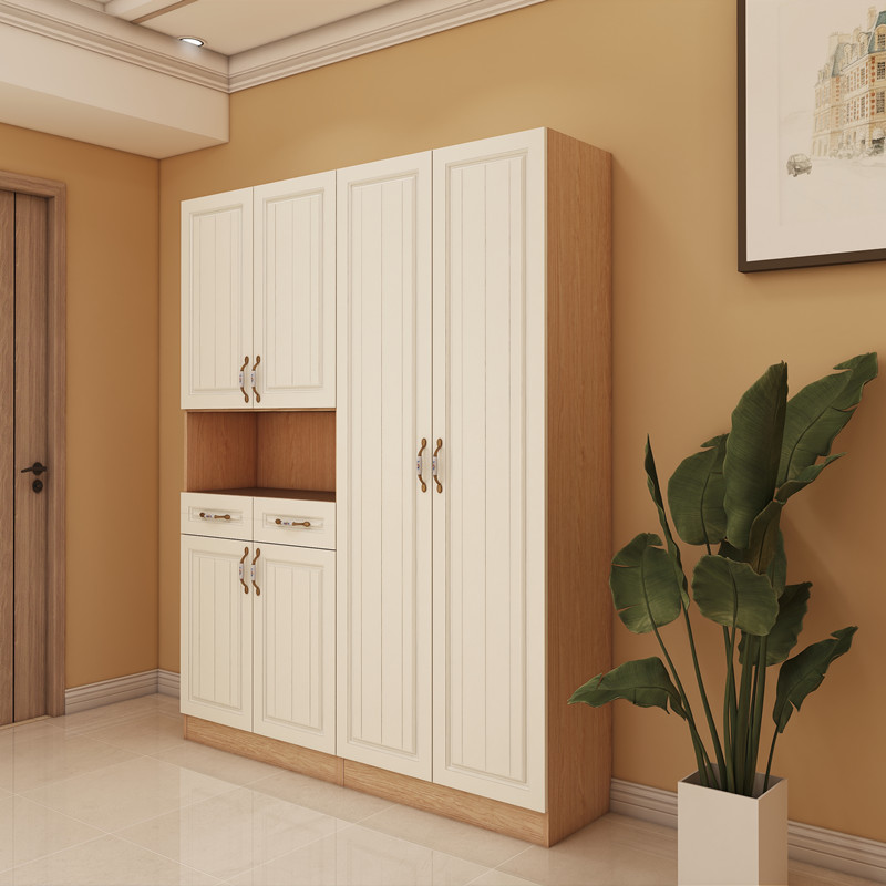 鞋柜组合大容量入户一体靠墙家用门口玄关门厅衣帽柜阳台组合定制矮柜