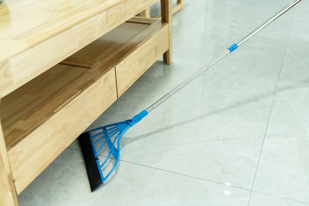 黑科技魔术扫把室内清洁笤帚家用刮水不沾头发卫生间干湿两用拖把灰色