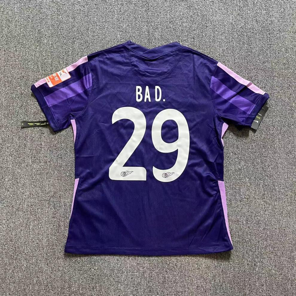 天津津门虎球衣2022紫色球员版短袖中足球服主客场泰达队服训练 带