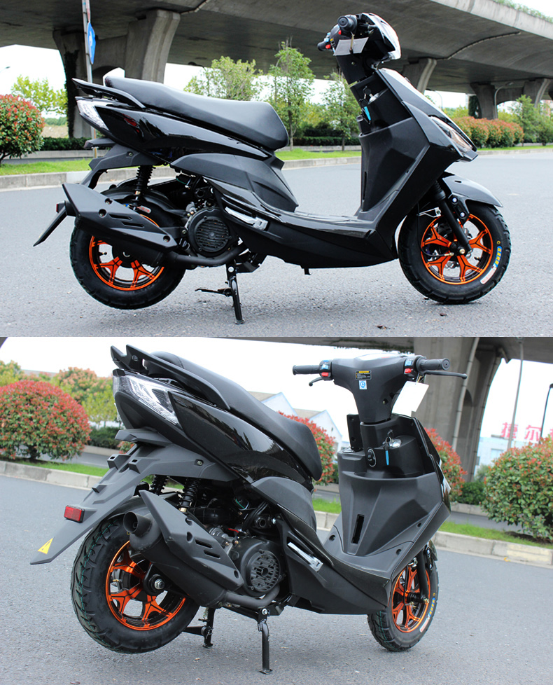 鬼火三代踏板摩托车战速摩托车助力车125cc发动机男女抖音可上牌鬼八